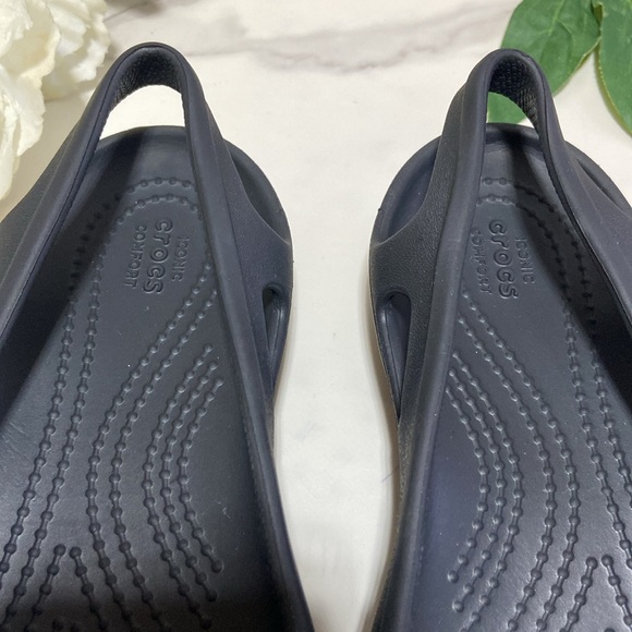 Crocs Malinda Slingback Sandals In Black Size 6 - Picture 6 of 14